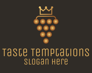 Golden Royal Grape logo design