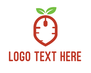 Click - Computer Mouse Carrot logo design