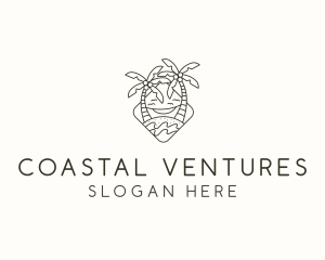 Beach Resort Getaway logo design