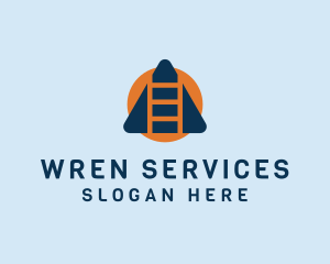 Building Ladder Service logo design