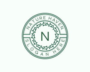 Natural Vine Farming Thorn logo design