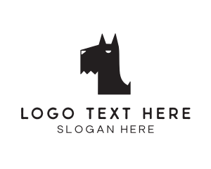 Scottish Terrier Dog logo