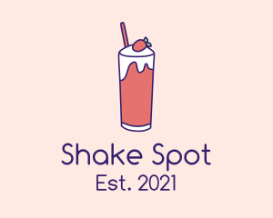 Fruit Shake Drink logo design