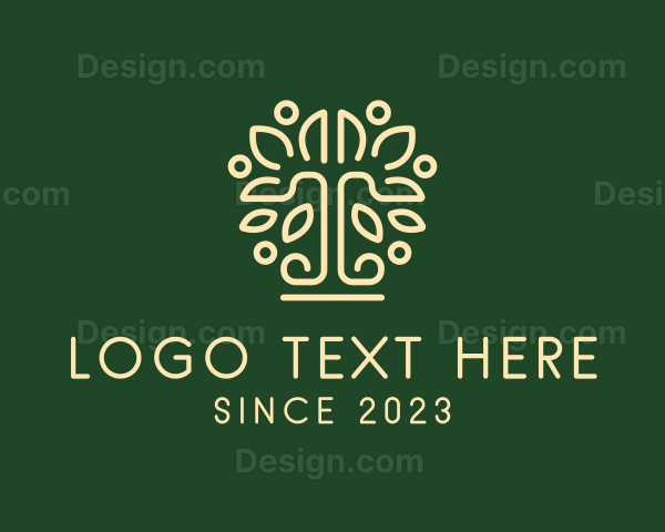 Luxury Minimalist Tree Logo