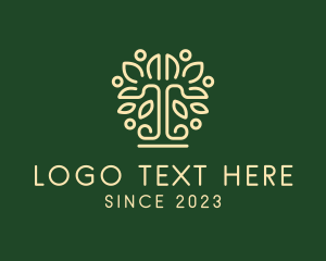 Luxury Minimalist Tree logo