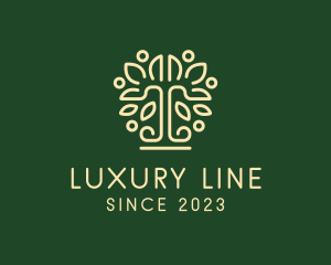 Luxury Minimalist Tree logo design