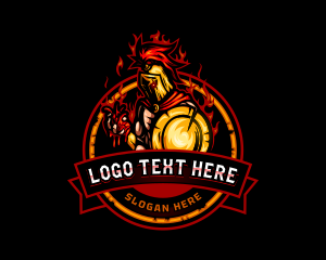  Fiery Spartan Gladiator logo