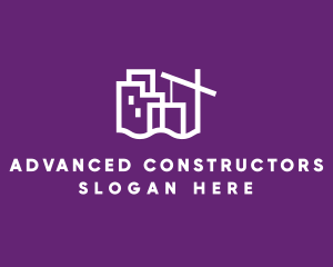 Building Construction Crane logo design