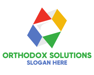 Colorful Geometric Box logo design