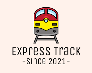 Subway Train Track logo design