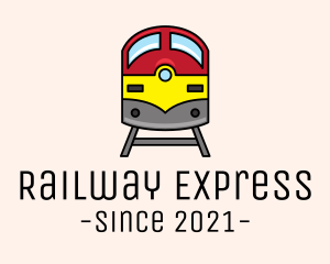 Subway Train Track logo design