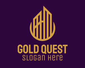 Gold Urban Towers logo design