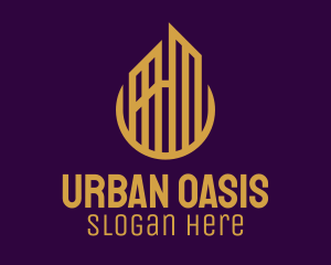 Gold Urban Towers logo design