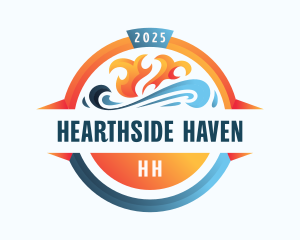 HVAC Heating Ventilation  logo