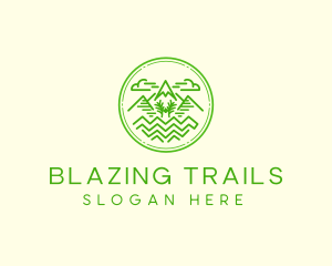 Mountain Trail  Peak  logo design