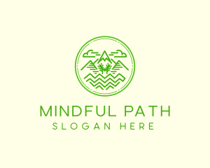 Mountain Trail  Peak  logo design