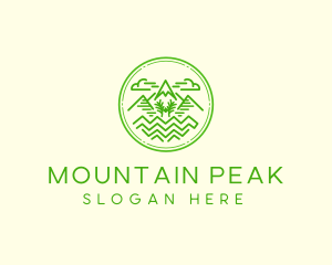 Mountain Trail  Peak  logo design