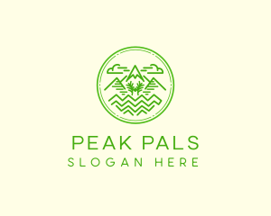 Mountain Trail  Peak  logo design