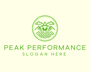 Mountain Trail  Peak  logo design