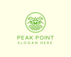 Mountain Trail  Peak  logo design