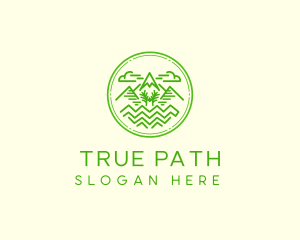 Mountain Trail  Peak  logo design