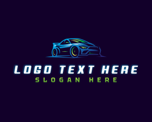 Racing Car Automotive logo