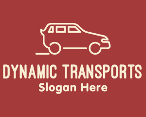 SUV Van Transport logo design