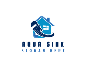 Pipe Wrench House logo design