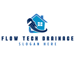 Pipe Wrench House logo design