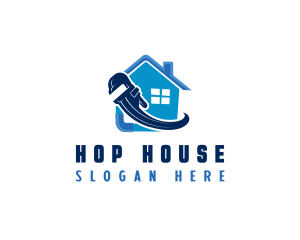 Pipe Wrench House logo design