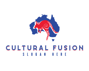 Australian Culture Kangaroo logo design