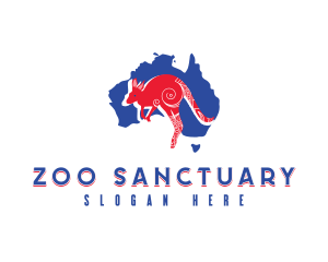 Australian Culture Kangaroo logo design