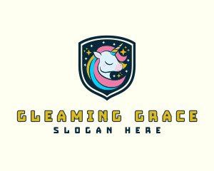 Sparkling Night Unicorn logo design