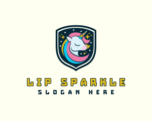 Sparkling Night Unicorn logo design