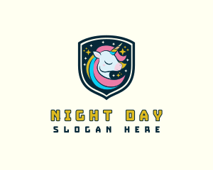 Sparkling Night Unicorn logo design