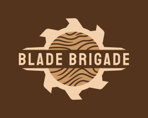 Woodworking Saw Blade Handyman logo design