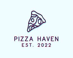 Glitch Pizza Slice logo