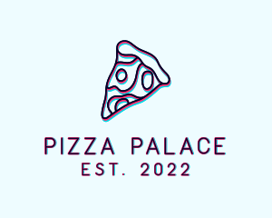 Glitch Pizza Slice logo