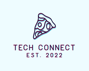 Glitch Pizza Slice logo