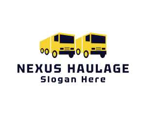 Delivery Truck Logistics Transport logo design