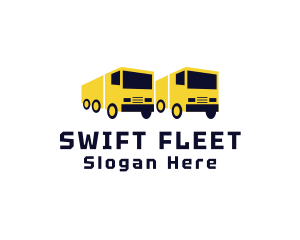 Delivery Truck Logistics Transport logo design