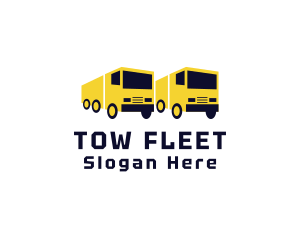 Delivery Truck Logistics Transport logo design