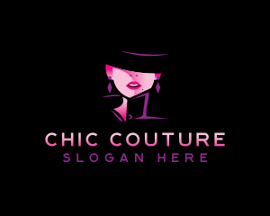 Glam Fashion Woman logo design