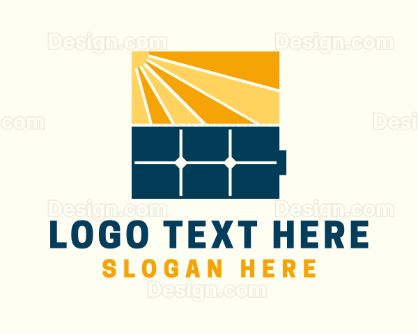 Solar Panel Installation Company Logo