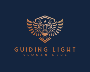 Phoenix Shield Wings logo design