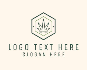 Hexagon Marijuana Badge logo