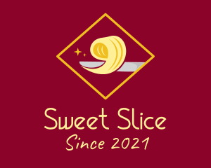 Butter Slice Spread  logo design