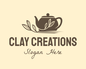 Brown Tea Pot logo design