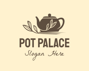 Brown Tea Pot logo design