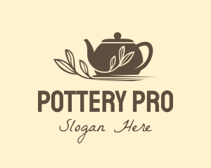 Brown Tea Pot logo design